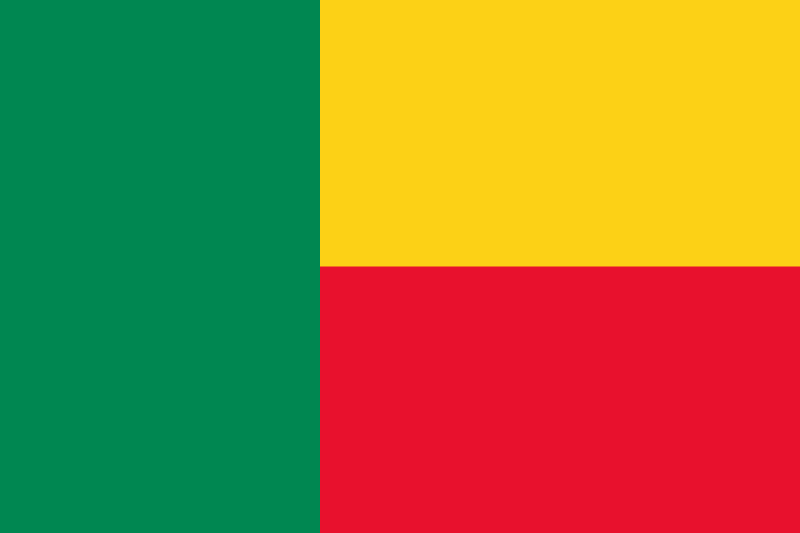  The flag of Benin