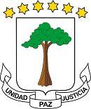The coat of arms of Equatorial Guinea