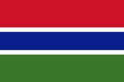  The flag of Gambia