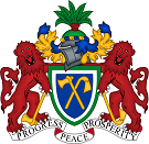 The coat of arms of Gambia