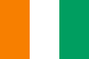 The flag of Ivory Coast The flag of Ivory Coast