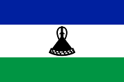  The flag of Lesotho