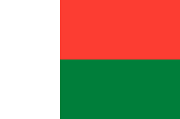  The flag of Madagascar
