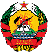 The coat of arms of Mozambique