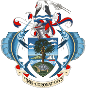 The coat of arms of Seychelles