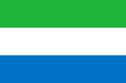 The flag of Sierra Leone The flag of Sierra Leone