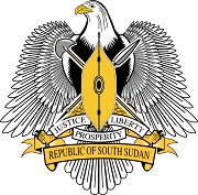 The coat of arms of South Sudan