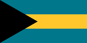 The flag of Bahamas The flag of Bahamas