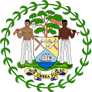 The coat of arms of Belize