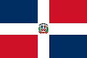  The flag of Dominican Republic