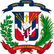 The coat of arms of Dominican Republic