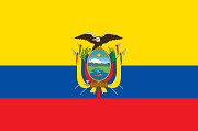  The flag of Ecuador