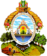 The coat of arms of Honduras