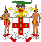 The coat of arms of Trinidad and Tobago