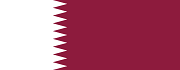 The flag of Qatar The flag of Qatar