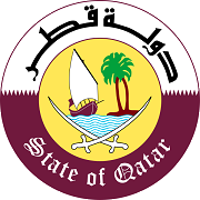 The coat of arms of Qatar The coat of arms of Qatar