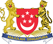 The coat of arms of Singapore