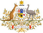 The coat of arms of Australia