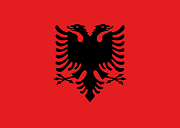 The flag of Albania The flag of Albania