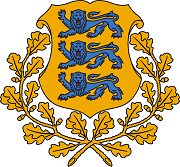 The coat of arms of Estonia