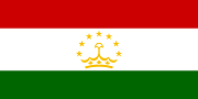  The flag of Tajikistan